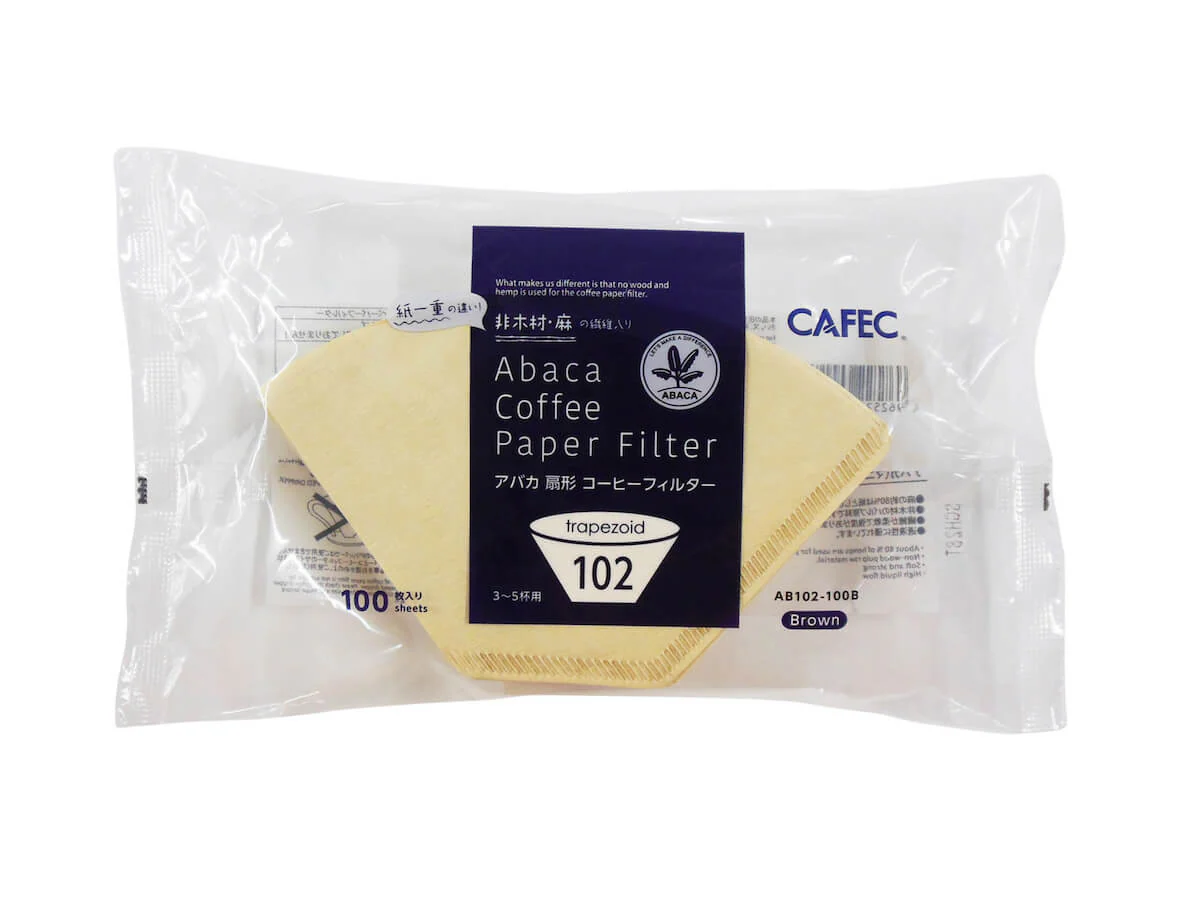 CAFEC | Abaca Trapezoid Coffee Paper Filters (100pk) - Image 4