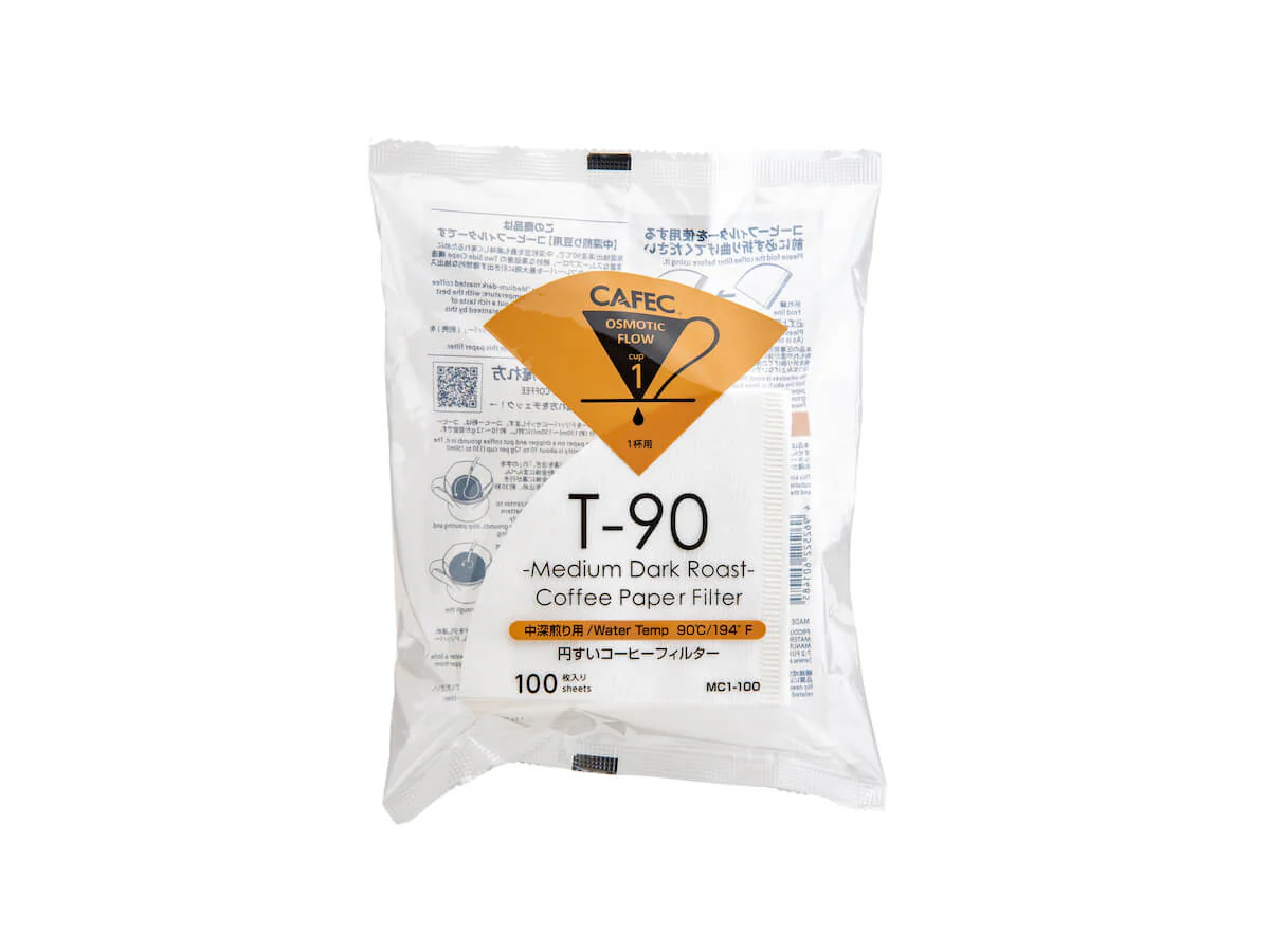 CAFEC | Medium-Dark Roast Coffee Paper Filters (100pk) - Image 3