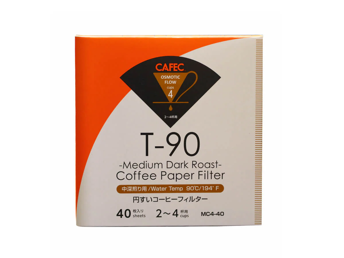 CAFEC | Medium-Dark Roast Coffee Paper Filters (40pk)