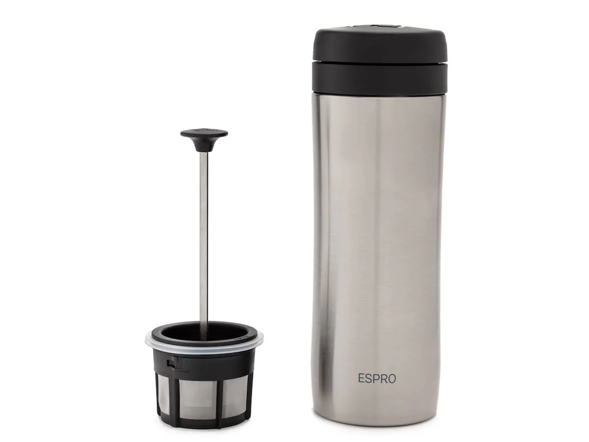 Espro | P1 Travel Coffee Press - Brushed Stainless - Image 4