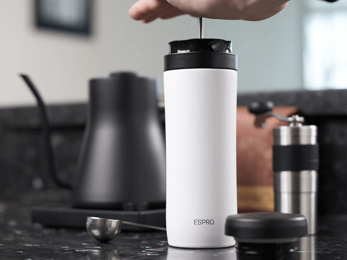 Espro | P1 Travel Coffee Press - Chalk White - Image 2