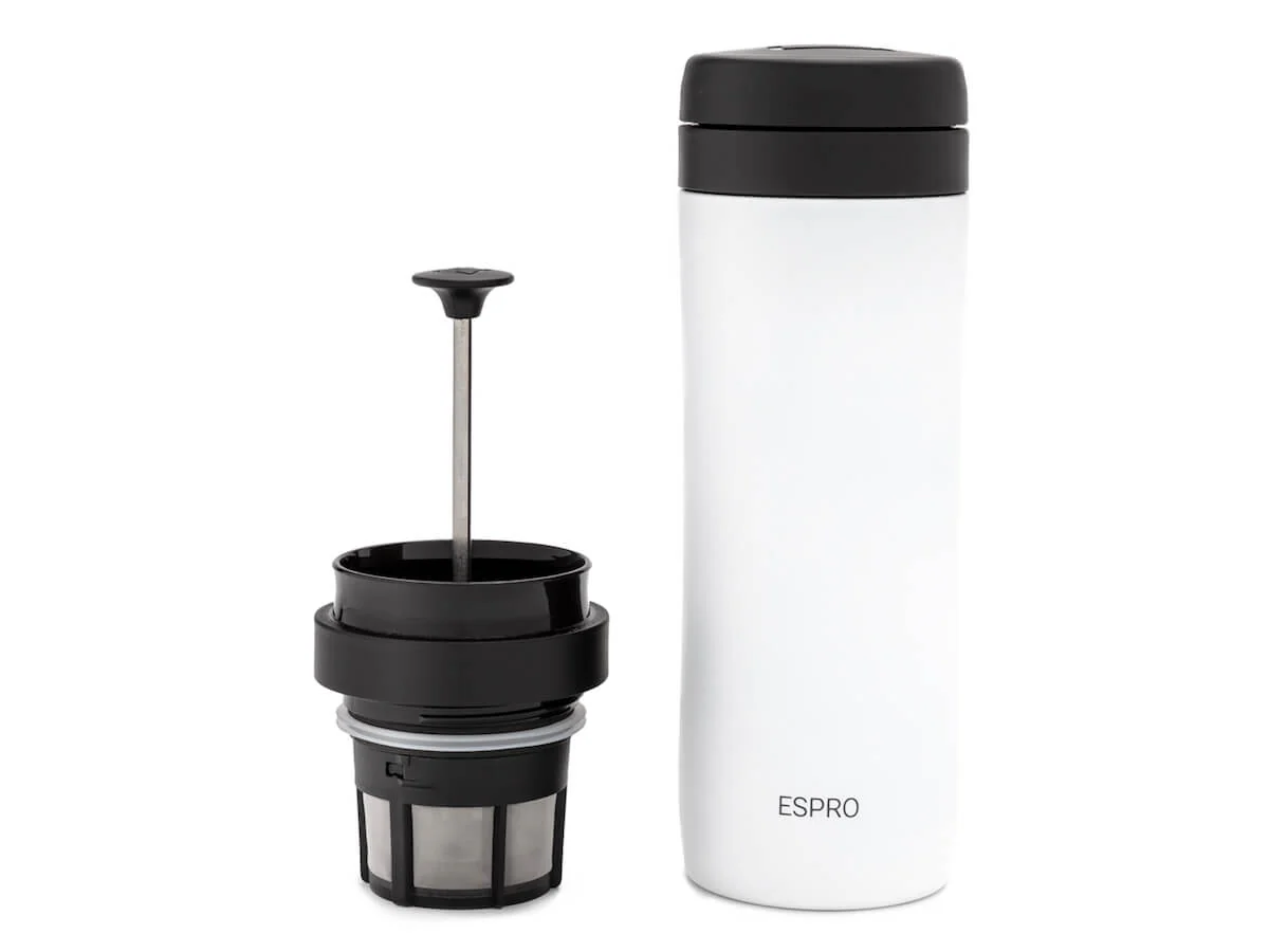 Espro | P1 Travel Coffee Press - Chalk White - Image 3