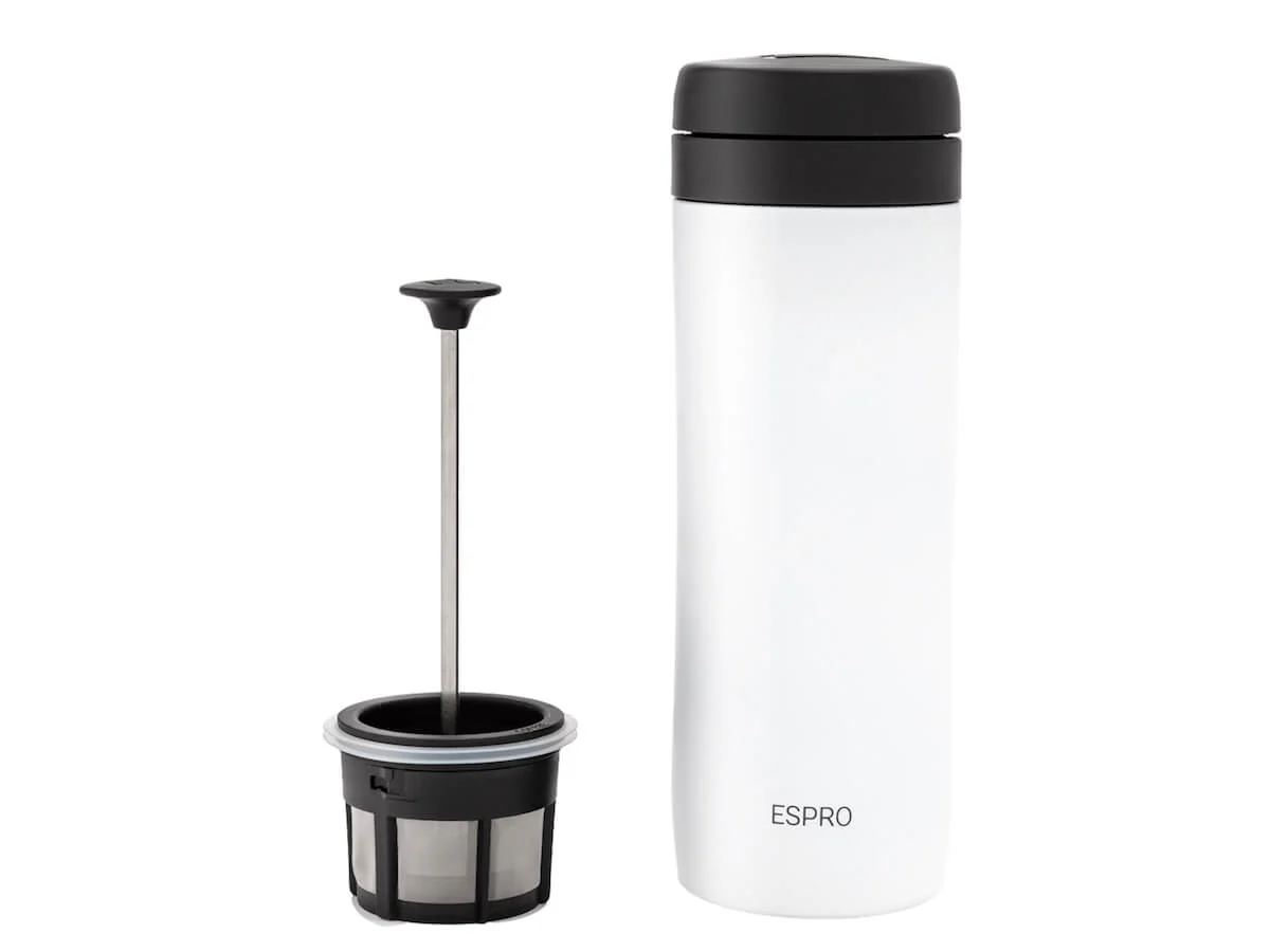 Espro | P1 Travel Coffee Press - Chalk White - Image 4