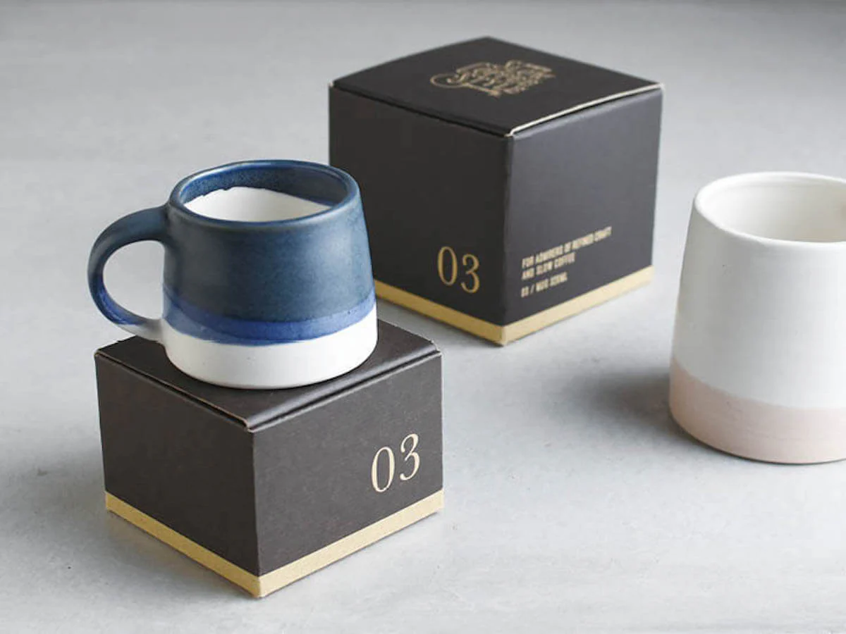 Kinto | Slow Coffee Style Mug - Navy / White - Image 4