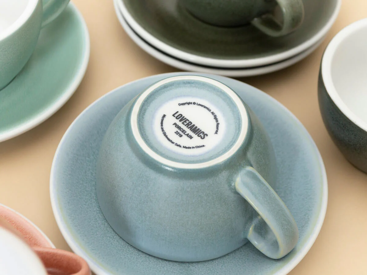 Loveramics | Egg 200ml Cappuccino Cup & Saucer - Mineral Colours - Image 4