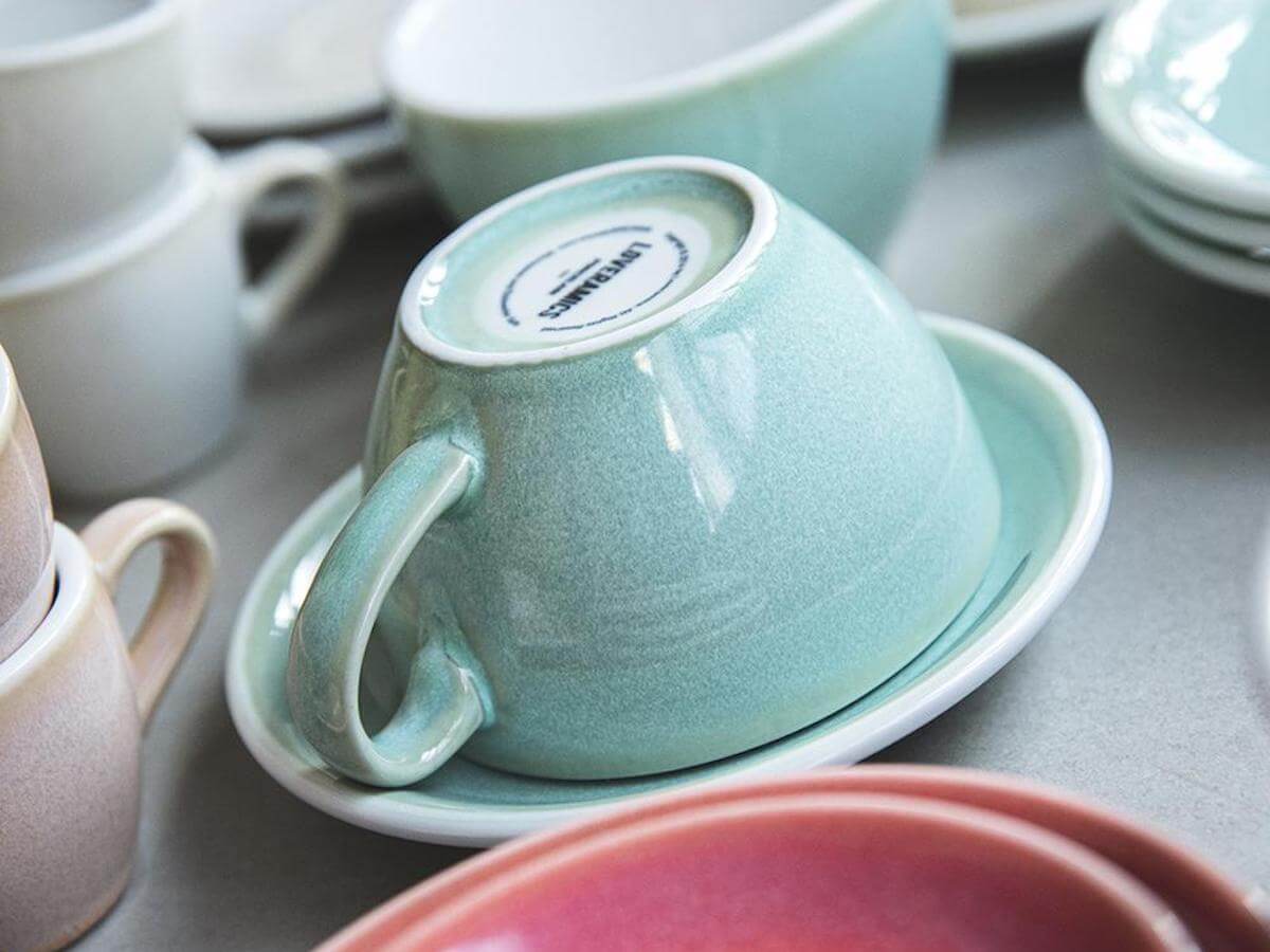 Loveramics | Egg 200ml Cappuccino Cup & Saucer - Potters Colours - Image 4
