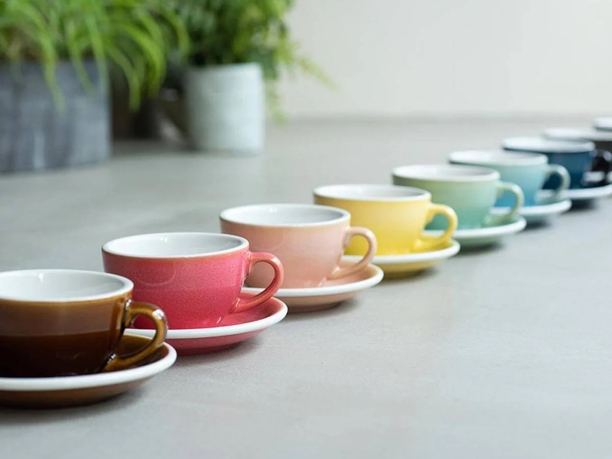 Loveramics | Egg 200ml Cappuccino Cup & Saucer - Potters Colours - Image 5