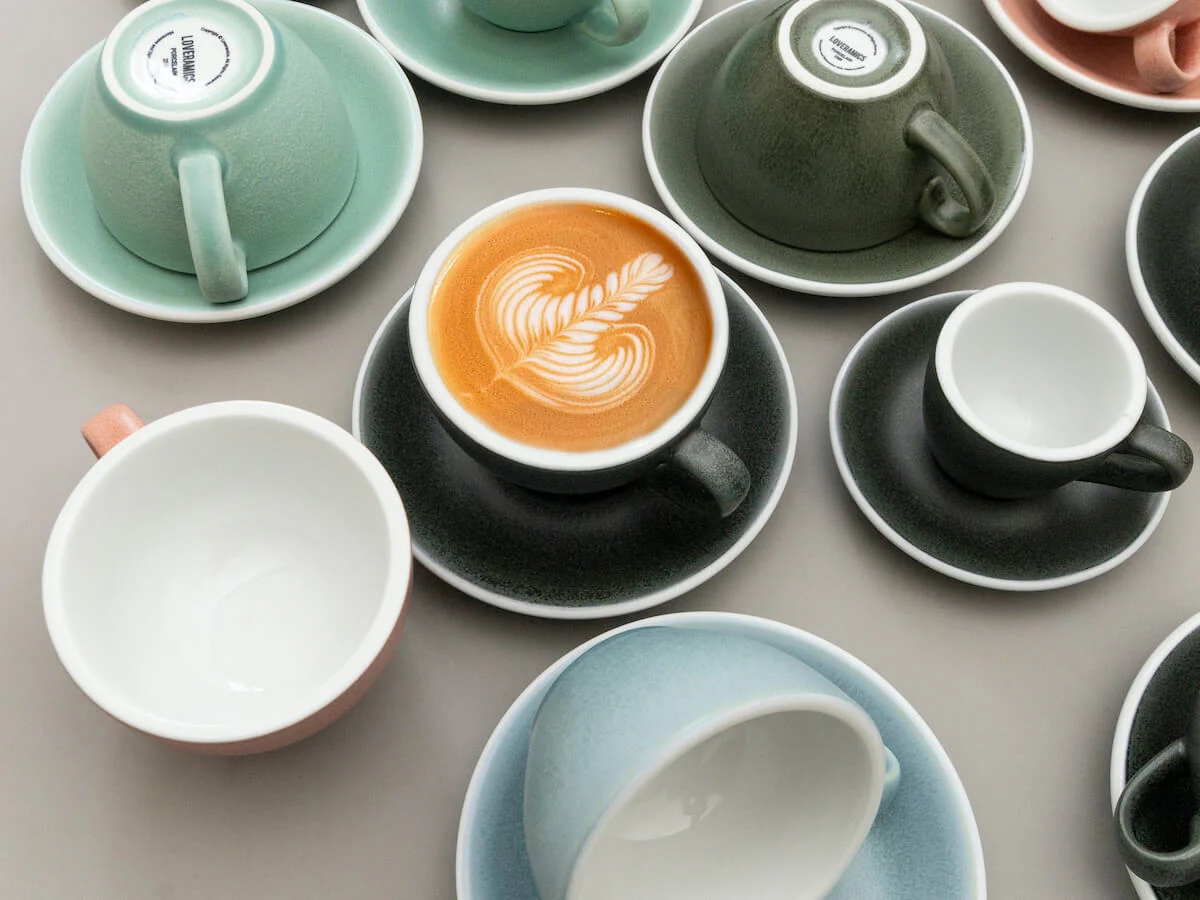 Loveramics | Egg 300ml Latte Cup & Saucer - Mineral Colours - Image 5