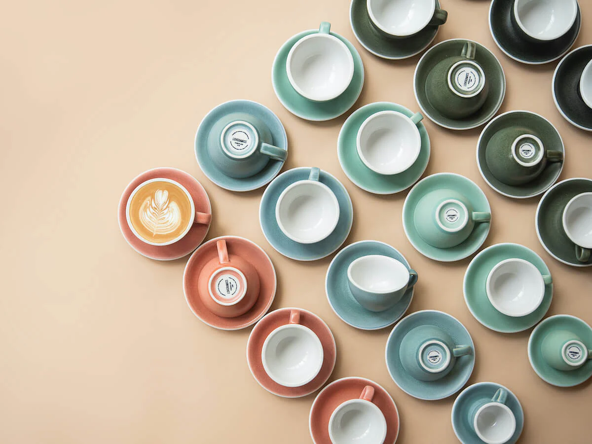 Loveramics | Egg 300ml Latte Cup & Saucer - Mineral Colours - Image 6