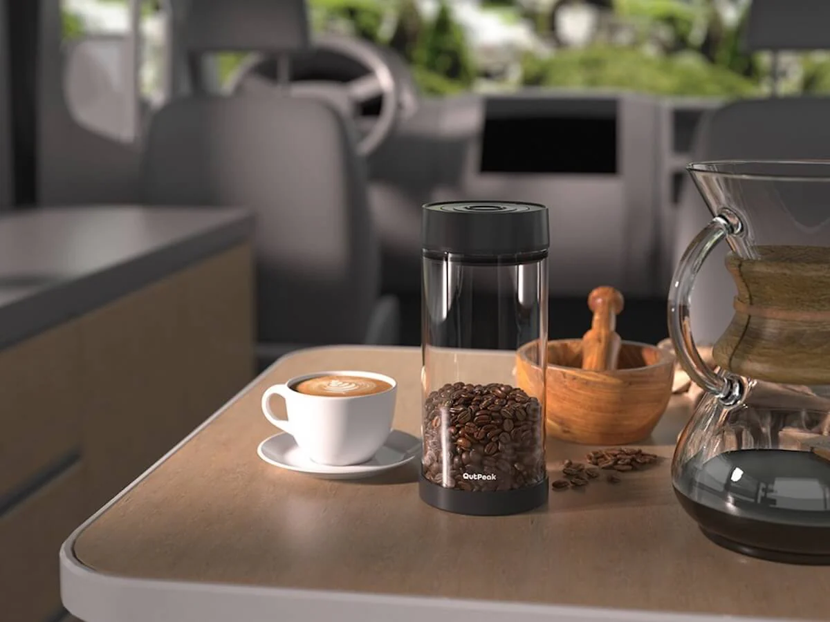 OutPeak | Smart Electric Vacuum Coffee Canister - Glass - Image 3