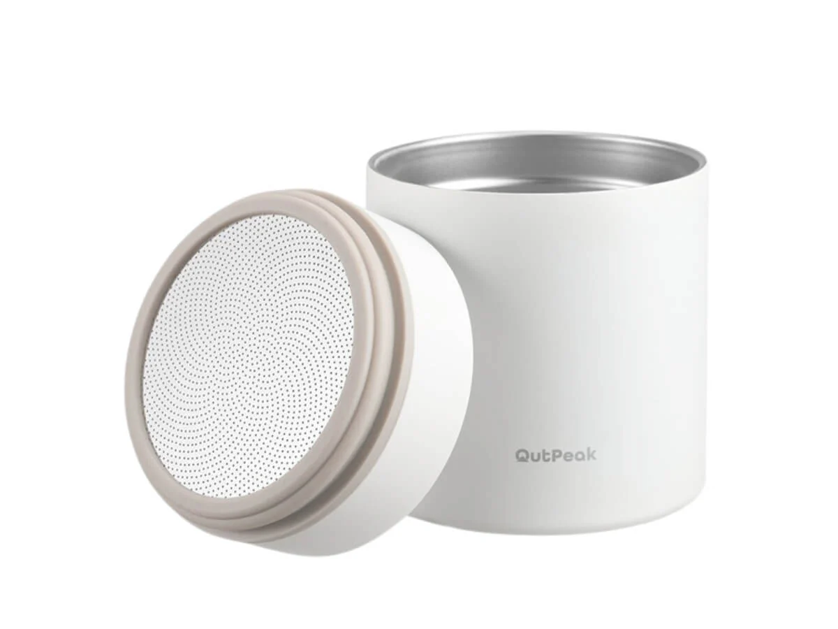 OutPeak | Smart Electric Vacuum Coffee Canister - Pearl White - Image 6